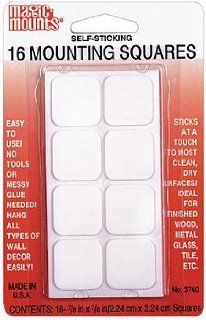 Magic Mounts Mounting Squares Self sticking Adhesive Pads (Holds up to 1lb)  Mounting Tapes 