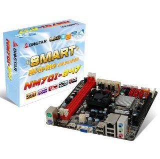 Biostar Intel Celeron 847 DDR3 Mini ITX CPU On Board Motherboard NM70I 847 Computers & Accessories
