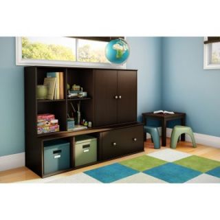 South Shore Stor It 4 Cubby Storage System with Drawer and Base   Sewing & Craft Storage