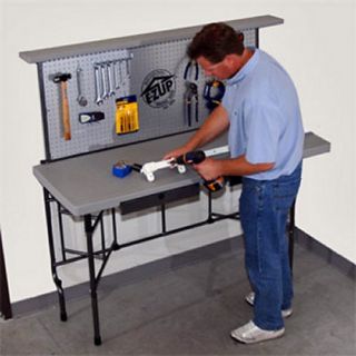 E Z UP Instant Blow Molded Garage Workbench   Workbenches