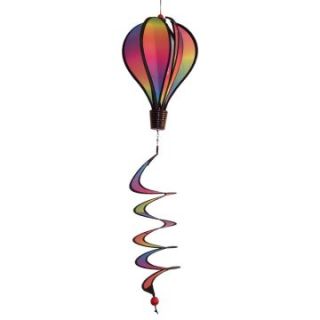 In the Breeze Mini Rainbow Blended Hot Air Balloon Wind Spinner   Wind Spinners