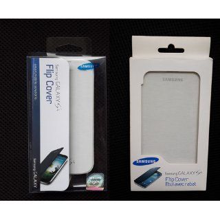 Samsung Galaxy S4 Flip Cover Folio Case (White) Cell Phones & Accessories
