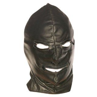 Leather Hood W/ Zip Eyes/Mouth Health & Personal Care