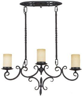 Murray Feiss Colonial Manor Collection Black F2165/3BK   Ceiling Pendant Fixtures  