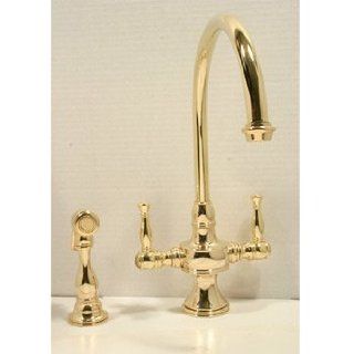 Paul Decorative C851 40SZ SZ Satin Bronze Kitchen Fixtures Bar & Kitchen Faucet With Side Spray   Kitchen Sink Faucets  