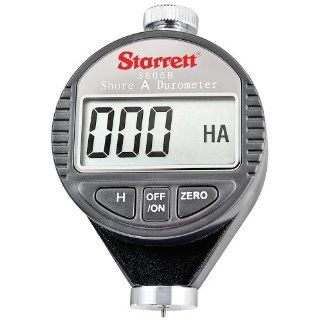 Starrett 3805B Electronic Durometer in Plastic Case, 0 100 HSA Measuring Range Hardness Testing Apparatus
