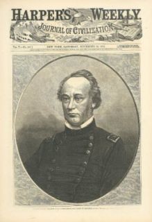 General Henry Halleck Missouri Troop Commander Harper's Weekly page 11/30 1861 Entertainment Collectibles