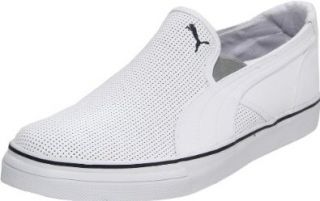 PUMA Rip L Slip On Fashion Sneaker,White/New Navy/Limestone Grey,4 D US Men's/5.5 B US Women's Shoes