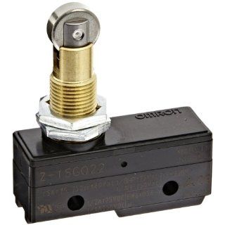 Omron Z 15GQ22 General Purpose Basic Switch, Panel Mount Roller Plunger, Solder Terminal, 0.5mm Contact Gap, 15A Rated Current Industrial Basic Switches