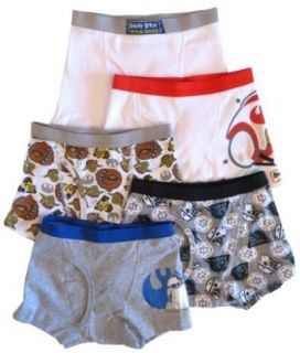 Angry Birds Star Wars 5 pk Boys Boxer Briefs (6) Clothing