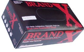 Brand X Black Latex Gloves, Extra Small Health & Personal Care