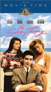 The Sure Thing [VHS] John Cusack, Daphne Zuniga, Anthony Edwards, Boyd Gaines, Tim Robbins, Lisa Jane Persky, Viveca Lindfors, Nicollette Sheridan, Marcia Christie, Robert Anthony Marcucci, Sarah Buxton, Lorrie Lightle, Robert Elswit, Rob Reiner, Andrew S