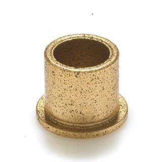 Oilite Sintered Bronze Flanged Sleeve Bearing FF520 05B 3/8" ID x 1/2" OD x 1/2" Length (Pack of 10)