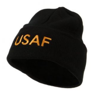 Military Embroidered Beanie   USAF OSFM at  Mens Clothing store
