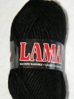 Col 880 Lama Washable Wool Yarn Black 3642  Other Products  