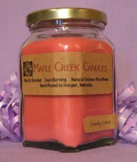 Maple Creek Candles CANDY CANE ~ Sweet Peppermint ~ Soy Wax Blend 13oz candle  Jar Candles  