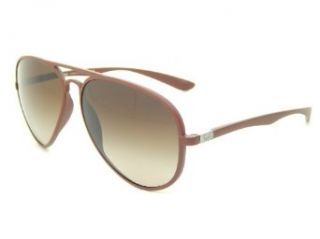 Ray Ban Liteforce Aviator RB4180 881/13 Matte Brown/Brown Gradient Sunglasses Clothing