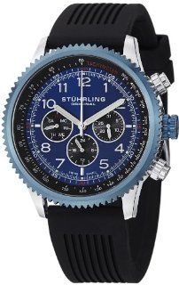 Stuhrling Original Men's 858R.01 "Concorso Silhouette Sport" Stainless Steel and Rubber Watch Stuhrling Watches