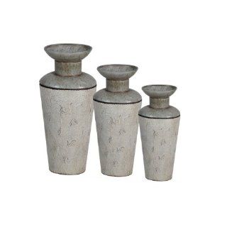 Essentials Dcor Entrada Collection 3 Piece Metal Vase  