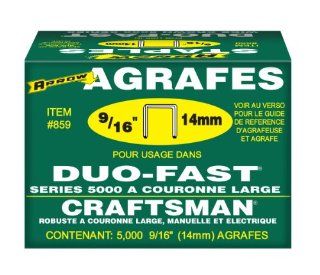Arrow 859 Duo Fast 5000 Series 9/16 Inch Staples, 5, 000 Pack   Construction Staples  