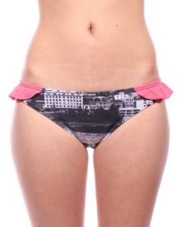 Speedo Aquabumps Retro Bondi Ruffle Mini Hi Bikini   Women's 8 Multicolour Fashion Swimsuit Bottoms Separates