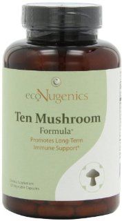 EcoNugenics Ten Mushroom Formula, 120 Vegetable capsules bottle Health & Personal Care