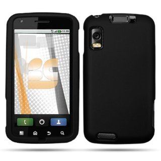 Motorola Atrix 4G/Olympus MB860 "PDA" Black Rubber Feel Cell Phones & Accessories