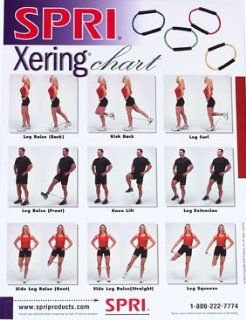 SPRI Xering Exercise Wall Chart  Fitness Charts And Planners  Sports & Outdoors