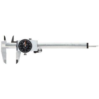 Brown & Sharpe 75.116550 Dial Caliper, Stainless Steel, Black Face, 0 6" Range, +/ 0.001" Accuracy, 0.1" Resolution, Meets DIN 862 Specifications Brown And Sharp Calipers