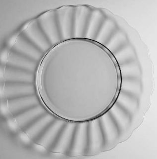 Anchor Hocking Moments Torte Plate   Plain, Optic Bowl,  Smooth Stem