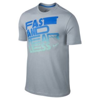 Nike Fast and Fearless Season Mens T Shirt   Light Magnet Grey
