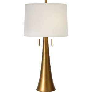 Trend Lighting TRE TT7233 76 Hand Painted Antique Gold Muse Table Lamp