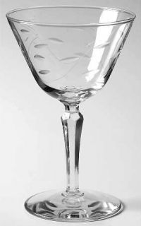 Libbey   Rock Sharpe Windswept Champagne/Tall Sherbet   Stem #3001,Cut 1197