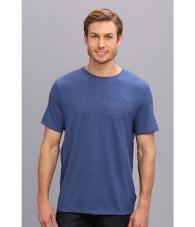 Calvin Klein S/S Solid Crew Neck w/ Rib Inserts Mens T Shirt (Navy)