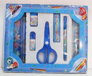 Boy's Sports Theme Pencil & Scissors School Set  Other Products  