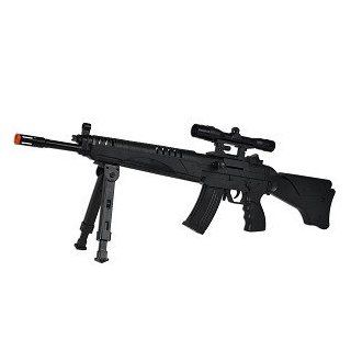 ZX 175231 865 150 FPS Spring Airsoft Assault Rifle w/Scope & Sample BBs  Sports & Outdoors