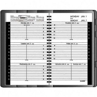 At A Glance 77 865 05 Complete plannerfolio with weekly appointment book for 2009, 6 7/8 x 8 3/4, black  Appointment Books And Planners 