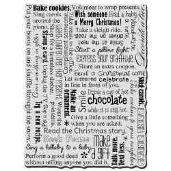 Stampendous Christmas Cling Rubber Stamp   Holiday Giving