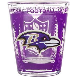 Baltimore Ravens 3D Wrap Color Collector Glass