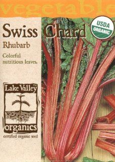 Lake Valley 890 Organic Swiss Chard Rhubarb Seed Packet  Vegetable Plants  Patio, Lawn & Garden