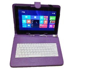 Epartsdom@Leather Case Cover+USB Keyboard for Microsoft Surface RT/Surface 2 10.6 inch Windows 8 / RT Tablet, Purple Computers & Accessories
