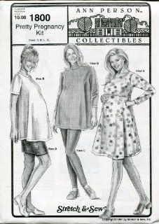 Ann Person Collectibles Stretch & Sew Pattern 1800 ~ Pretty Pregnancy Kit Maternity Wardrobe ~ S XL