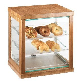 21W x 16.25D x 22.5H Bamboo Bakery Display Case 1 Ct Home & Kitchen