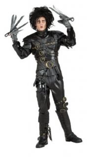 Edward Scissorhands Costume, Black, Standard Adult Sized Costumes Clothing