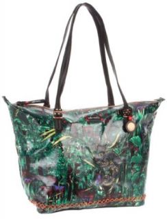 The SAK Roots Large Shopper Shoulder Bag,Emerald Bambu,One Size Clothing