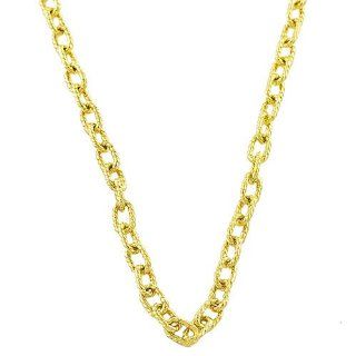 14 Karat Yellow Gold Braided Rolo Chain (17 inch) Jewelry