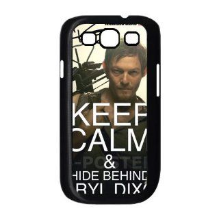 The Walking Dead Keep Clam And Hide Behind Daryl Dixon Samsung Galaxy S3 i9300 Case Durable Samsung Galaxy S3 i9300 Cover Cell Phones & Accessories