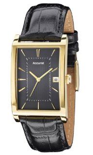 Accurist MS892B Mens Gold Black Watch Watches