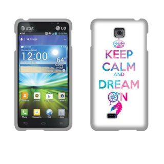 FINCIBO (TM) Protector Cover Case Snap On Hard Crystal For LG Escape P870 Saleen 870   Keep Calm Dream On Cell Phones & Accessories