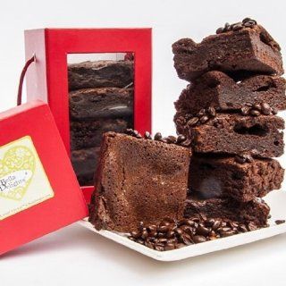 Deliver Kosher Red Box of Espresso Brownies, 2 lbs  Grocery & Gourmet Food
